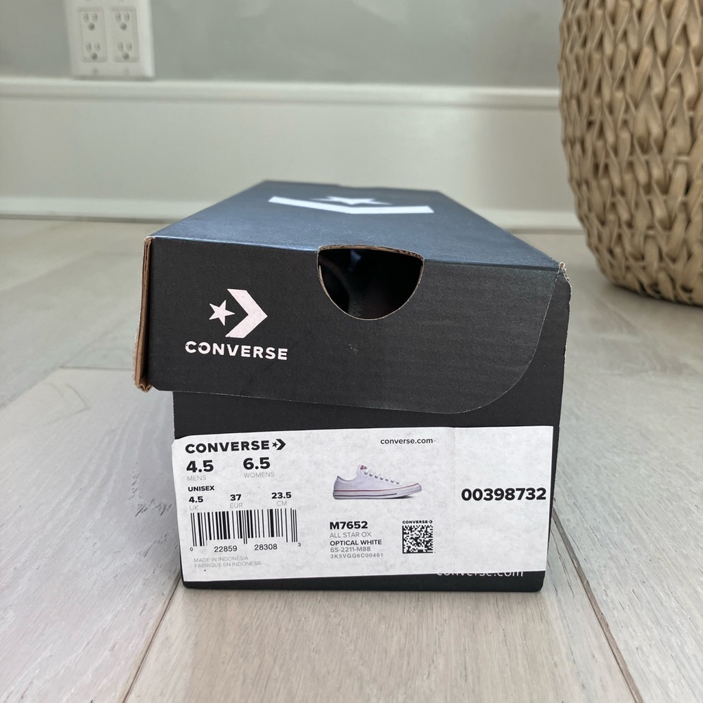 White Converse Chuck Taylor Sneakers - Picture 3 of 4